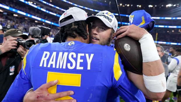 Jalen Ramsey and Matthew Stafford