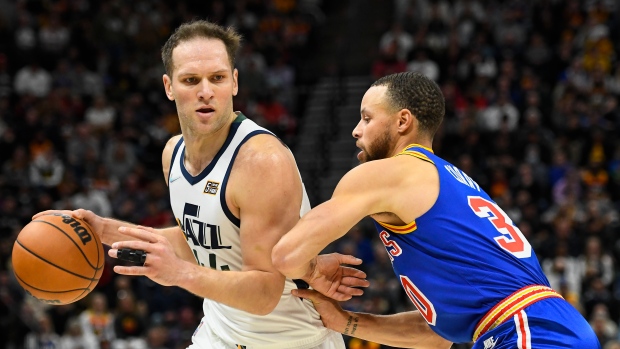 Bojan Bogdanovic and Stephen Curry