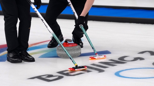 Olympic curling ice