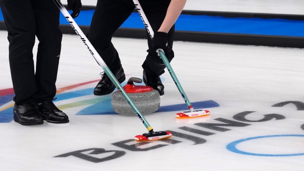 Olympic curling ice, The Canadian Press Olympic curling ice
