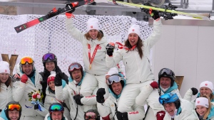 Gisin wins back-to-back Olympic combined, Shiffrin out again