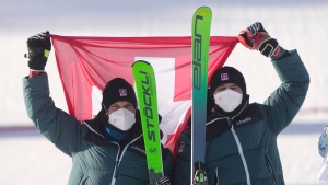 Switzerland finishes 1-2 in men's skicross final; Leman 