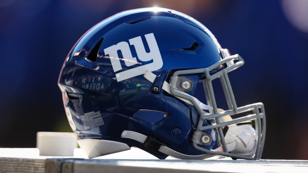 New York Giants Helmet, Scott Taetsch/Getty Images New York Giants Helmet