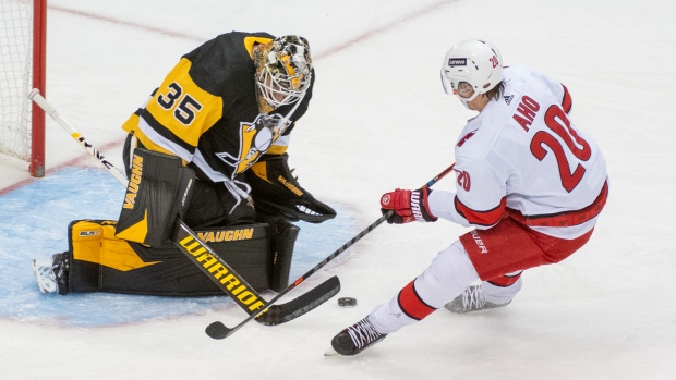 Sebastian Aho Tristan Jarry, The Canadian Press Sebastian Aho Tristan Jarry