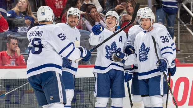 Toronto Maple Leafs celebrate 