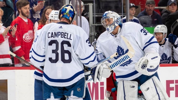 Jack Campbell and Petr Mrazek