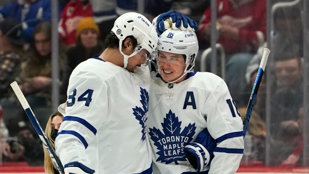 Auston Matthews and Mitch Marner