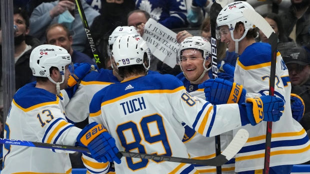 Buffalo Sabres celebrate