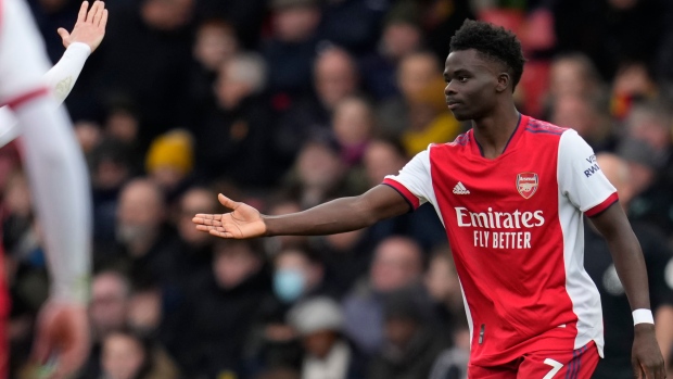 Bukayo Saka, The Canadian Press Bukayo Saka