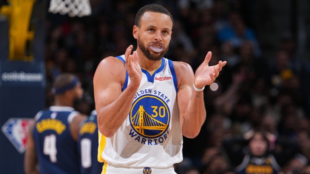 Warriors hold off Nets, Thunder stun NBA champion Nuggets