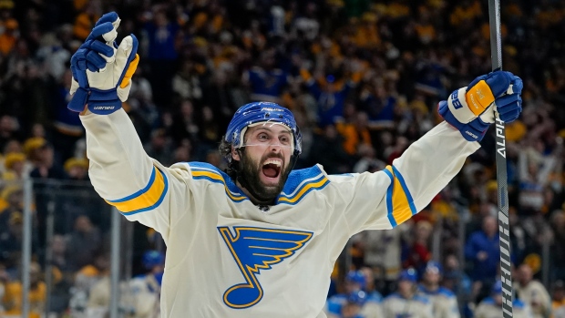 St. Louis Blues - That's a new career-high in points for Robert