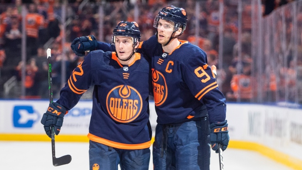 Tyson Barrie and Connor McDavid