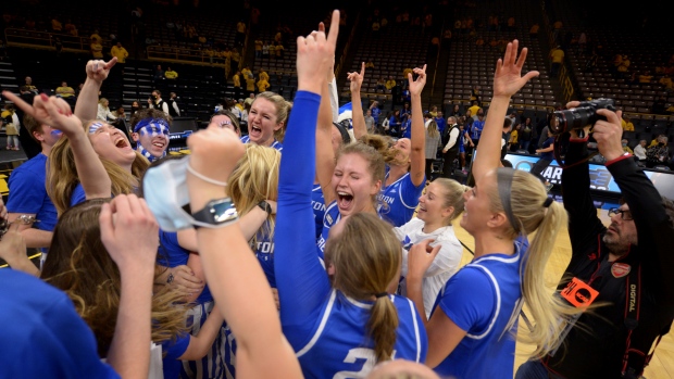 Creighton celebrates, The Canadian Press Creighton celebrates