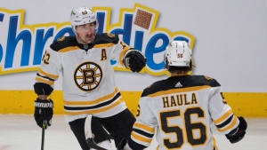 Bruins star Marchand out six months after hip surgery