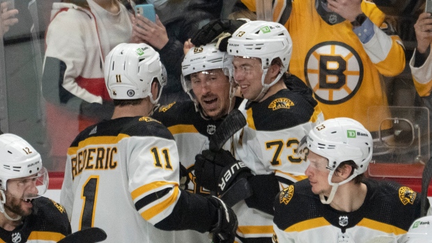 Brad Marchand, Bruins celebrate