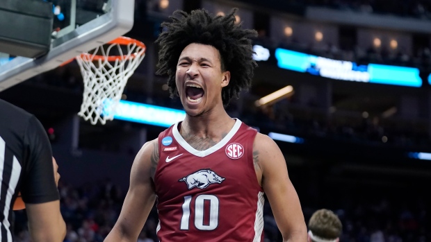 Arkansas forward Jaylin Williams, The Canadian Press Arkansas forward Jaylin Williams