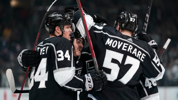 Los Angeles Kings celebrate, The Canadian Press Los Angeles Kings celebrate