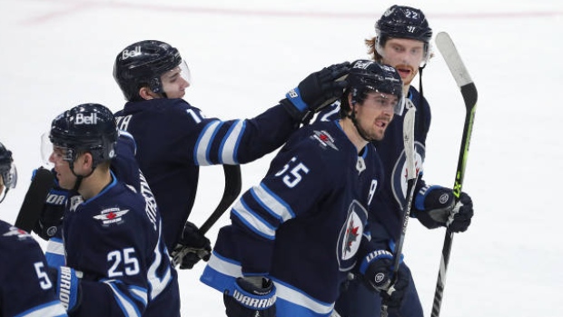 Winnipeg Jets celebrate