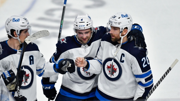 Blake Wheeler, Jets celebrate