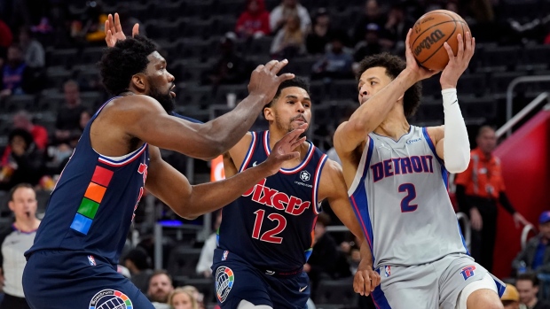 Joel Embiid, Tobias Harris, Cade Cunningham