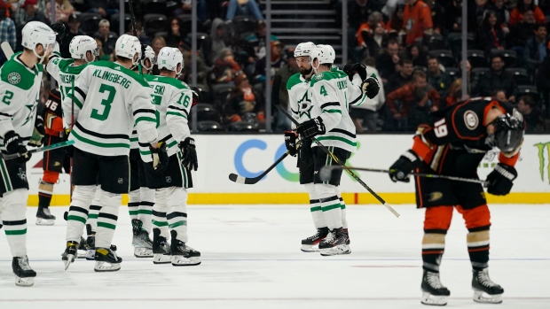 Jamie Benn, Dallas Stars celebrate, The Canadian Press Jamie Benn, Dallas Stars celebrate