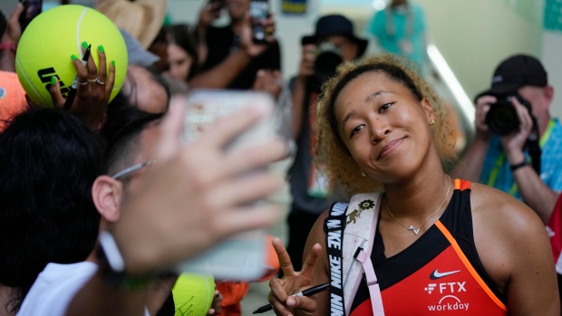 Naomi Osaka , The Canadian Press Naomi Osaka