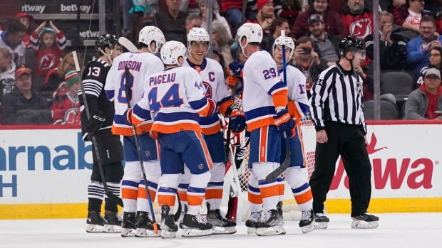 New York Islanders celebrate