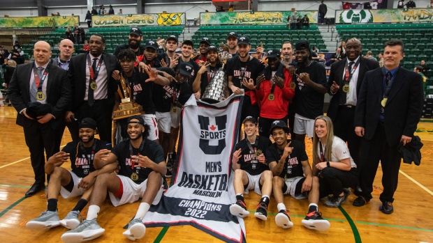 Carleton Ravens celebrate