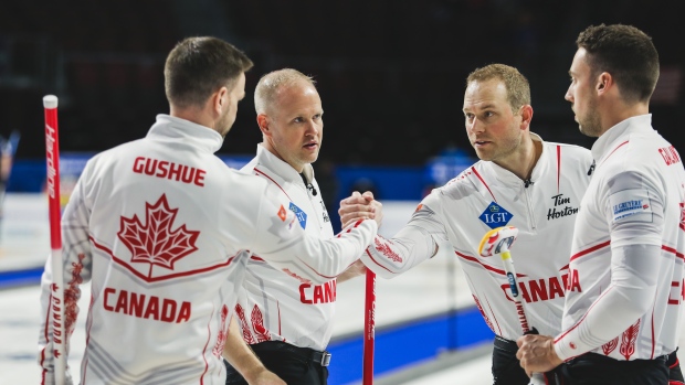 Team Brad Gushue, © WCF / Alina Pavlyuchik 2022 Team Brad Gushue
