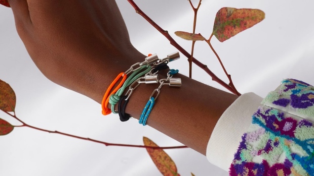 Louis Vuitton X Virgil Abloh Silver Lockit Bracelet Rainbow for Women