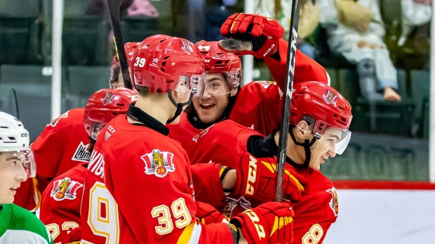 Baie-Comeau Drakkar Celebrates, QMJHL Baie-Comeau Drakkar Celebrates