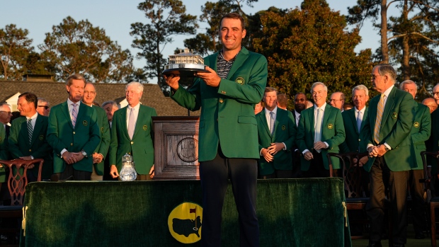 Scottie Scheffler Green Jacket, The Canadian Press Scottie Scheffler Green Jacket