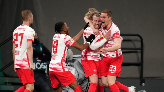 Leipzig beats Union to reach German Cup final again