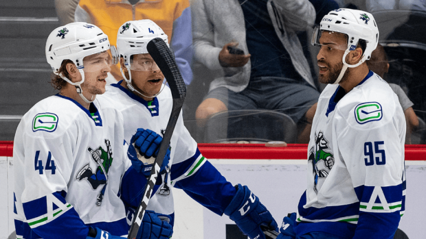 Abbotsford Canucks celebrate