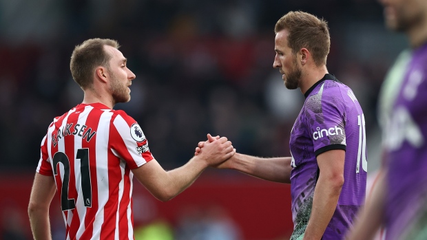 Christian Eriksen and Harry Kane