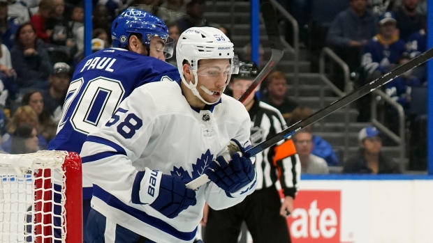 NHL fans are split after Toronto's Michael Bunting is SHOVED off the ice by  a linesman