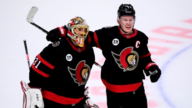 Anton Forsberg Brady Tkachuk, The Canadian Press Anton Forsberg Brady Tkachuk