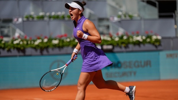 Bianca Andreescu, The Canadian Press Bianca Andreescu