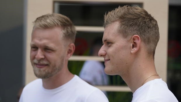 Kevin Magnussen and Mick Schumacher