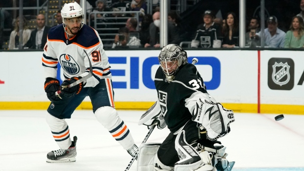 Evander Kane Jonathan Quick, The Canadian Press Evander Kane Jonathan Quick