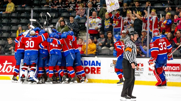 Edmonton Oil Kings Celebrate