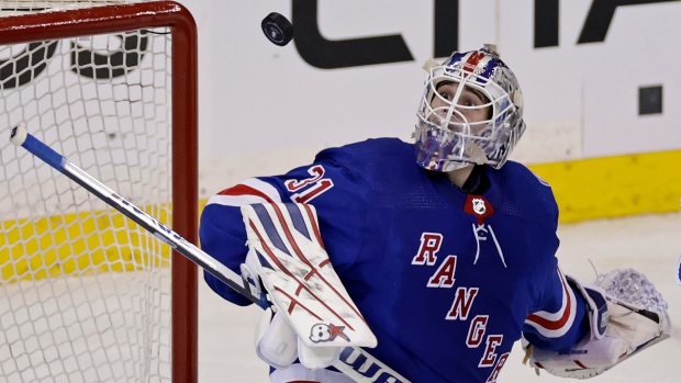 New York Rangers Igor Shesterkin Vezina memorial Trophy Winner