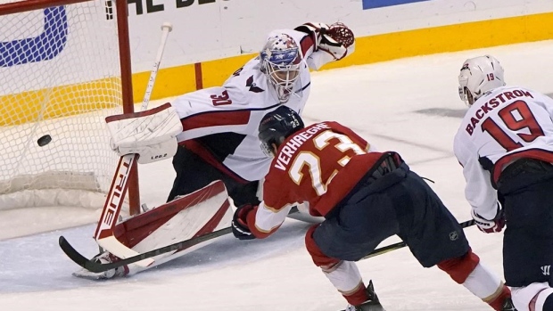 Carter Verhaeghe Ilya Samsonov, The Canadian Press Carter Verhaeghe Ilya Samsonov