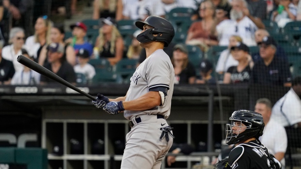 New York Yankees' Giancarlo Stanton , The Canadian Press New York Yankees' Giancarlo Stanton