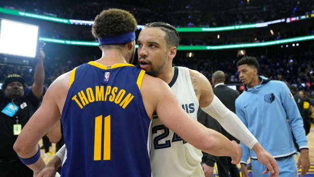 Dillon Brooks and Klay Thompson, The Canadian Press Dillon Brooks and Klay Thompson