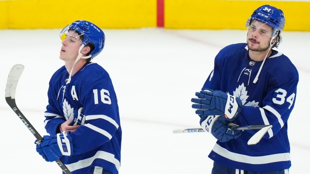 Mitchell Marner and Auston Matthews