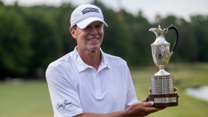 Stricker goes wire-to-wire for second Regions Tradition win