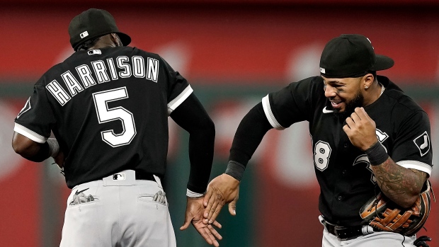 Chicago White Sox's Josh Harrison and Leury Garcia, The Canadian Press Chicago White Sox's Josh Harrison and Leury Garcia