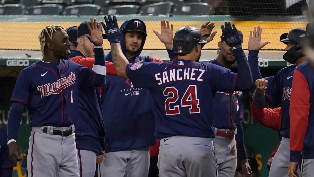 Gary Sanchez and Minnesota Twins Celebrate, The Canadian Press Gary Sanchez and Minnesota Twins Celebrate