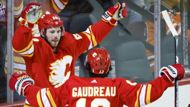Elias Lindholm Johnny Gaudreau, The Canadian Press Elias Lindholm Johnny Gaudreau